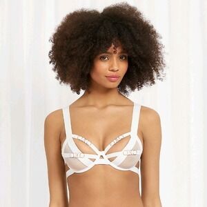 Bluebella -1958 NWT Orion Bra Sheer Ring Detail‎ Cage Lingerie Size 34 B